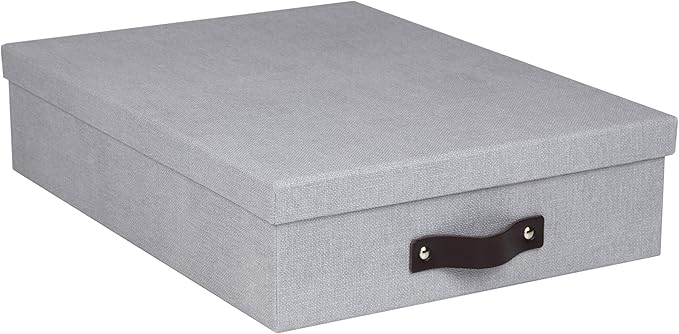 Bigso Oskar Canvas Fiberboard Document Letter Box by Bigso
