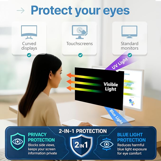 VINTEZ 23.8 Inch 16:9 Privacy Screen - Image 6
