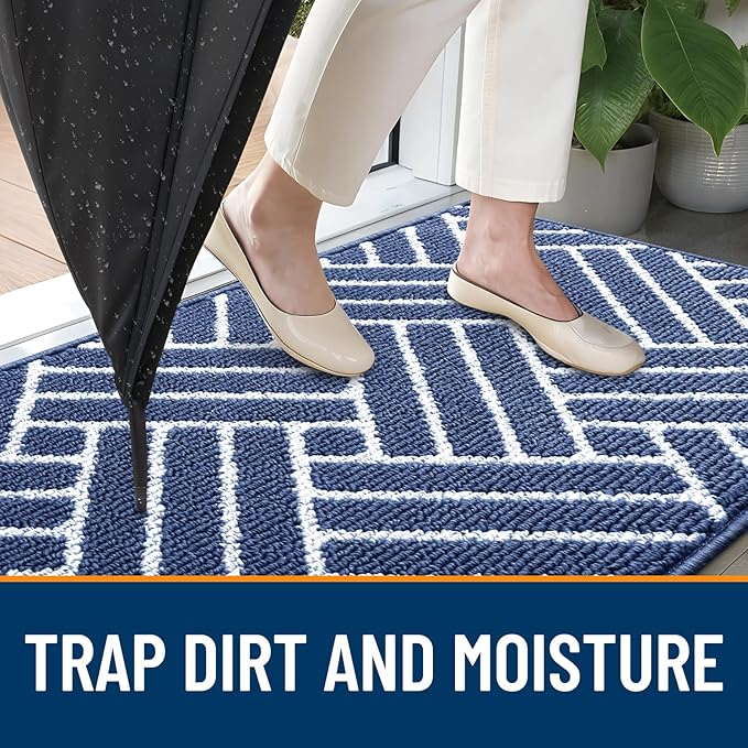 OLANLY Large Indoor Door Mat, 59x35 Inch, Dirt Resistant and Absorbent - Image 2