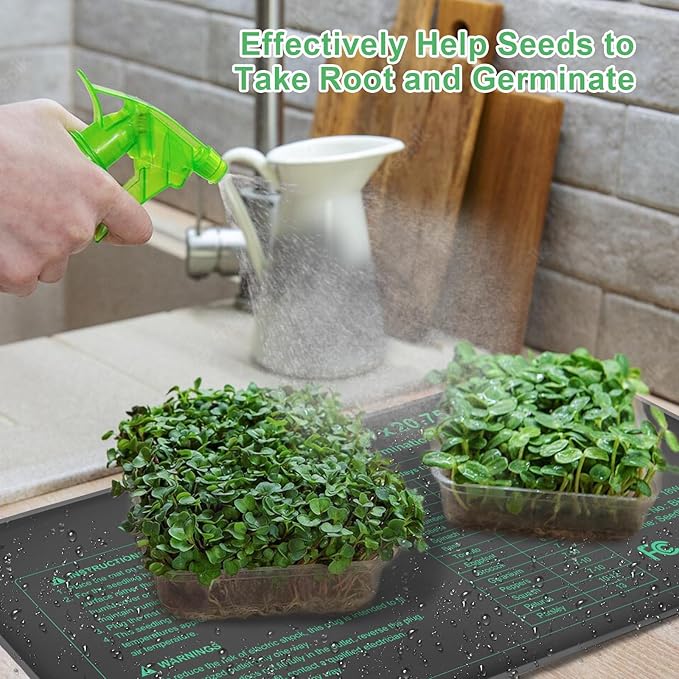 Seedling Heat Mat Hydroponic Plants Heating Pad, Seed Starting Greenhouse and - Image 2