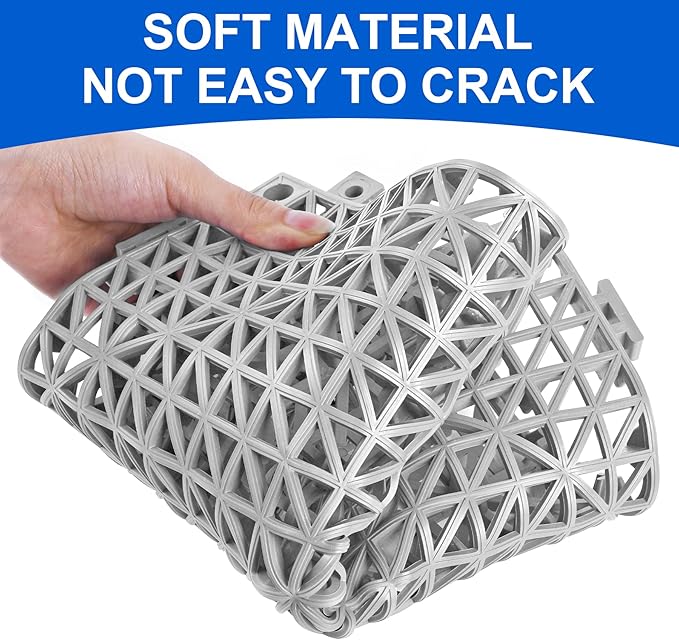 MYFAMIREA Modular Interlocking Cushion 12 Pack 11.8" x 11.8" Rubber Floor Tiles - Image 3