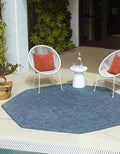 Unique Loom Collection Casual Transitional Solid Heathered Indoor/Outdoor by UniqueLoom