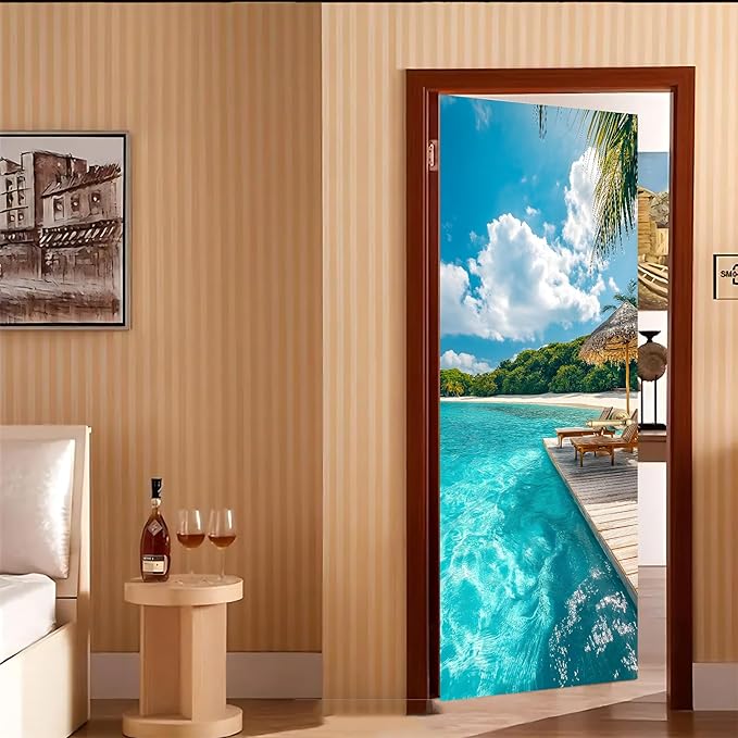 3D Door Decals Stickers Peel Stick Wall Murals Vinyl Wallpaper Self-Adhesive - Image 7