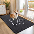 OLANLY Dog Door Mat for Muddy Paws 45x27, Paw Print Design, Absorbs Moisture by OLANLY