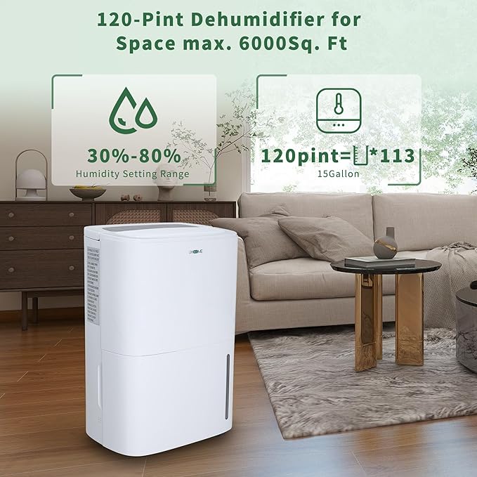 Uhome 120 Pints Dehumidifier - Image 2