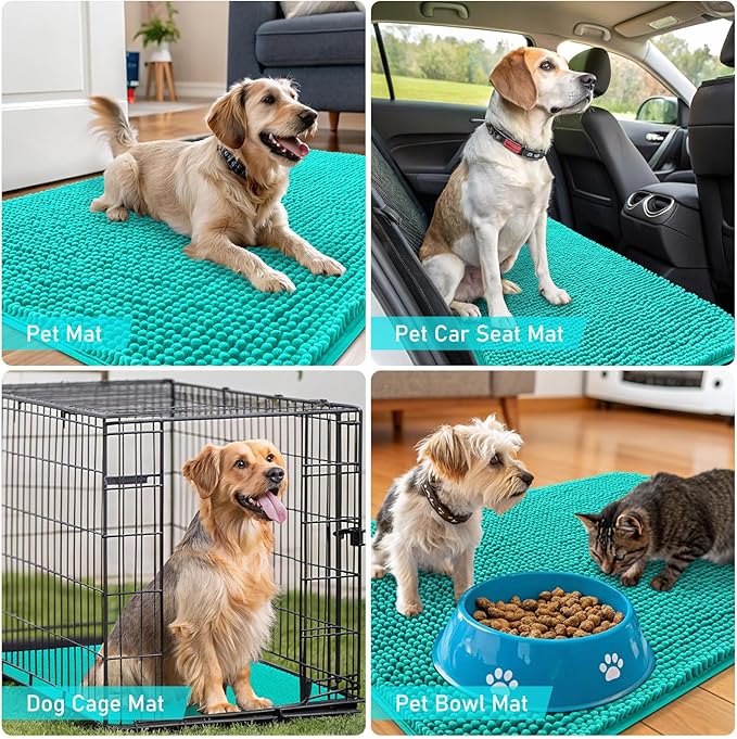 OLANLY Dog Door Mat for Muddy Paws 70x24, Absorbs Moisture and Dirt, Absorbent - Image 7