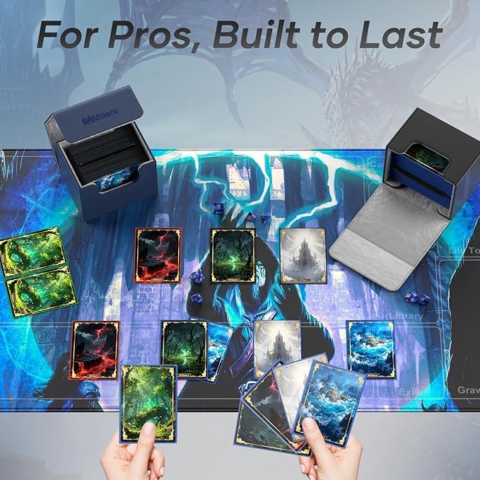 Mlikero Card Deck Box, Commander Deck Box Holds 100+ Double-Sleeved Cards - Image 6