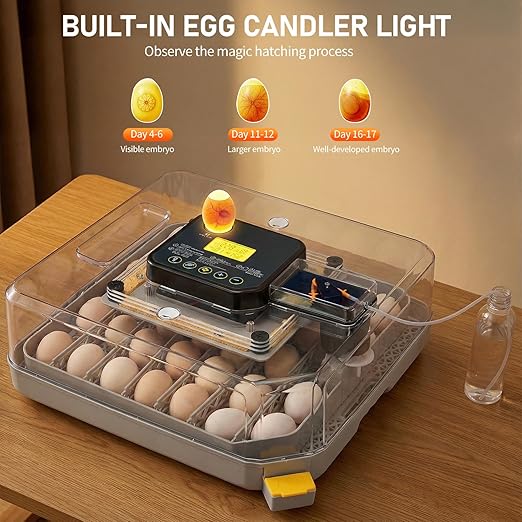 Winado Incubators for Hatching Eggs, 48 Egg Incubator - Image 4