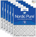 Nordic Pure 12x20x1 Pleated MERV 12 Air Filters 6 Pack by NordicPure