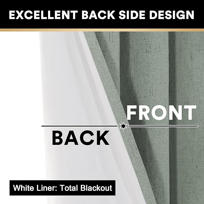 PrinceDeco 100% Blackout Curtains - Image 5
