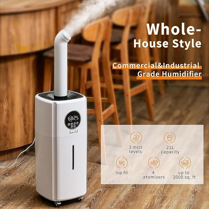 Humidifiers for Large Room Whole House Humidifier for Home 2000 sq.ft, 5.5Gal - Image 2