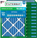 Filterbuy 18x20x2 Air Filter MERV 13 Optimal Smoke & Allergy Defense, by Filterbuy