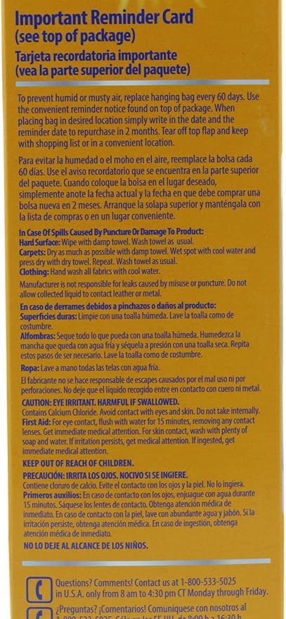 Arm & Hammer Moisture Absorber & Odor Eliminator 16oz Hanging Bag, 3 Pack – - Image 6