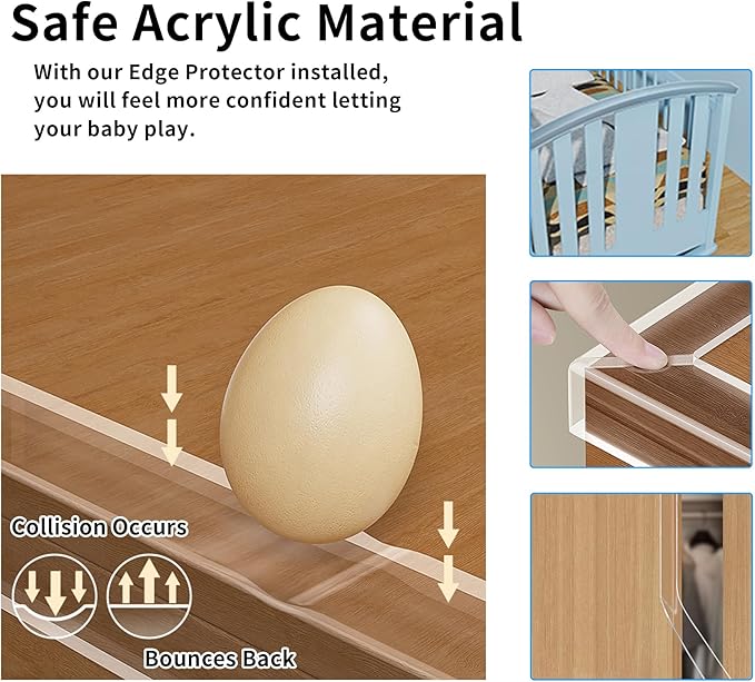 0.8 in x 16.4 FT, Edge Corner Protector Baby Proofing - Image 6