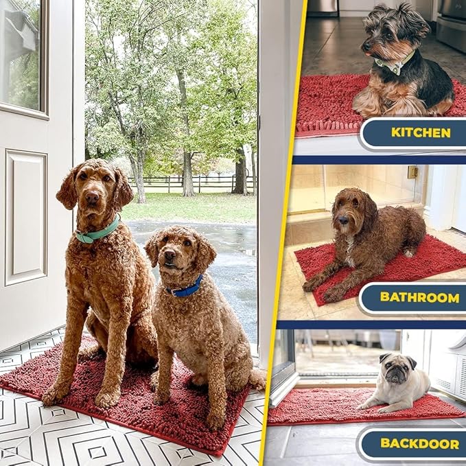 Muddy Mat® Pack of 3 Highly Absorbent Microfiber Dog Door Mat and Pet Rug - Image 7
