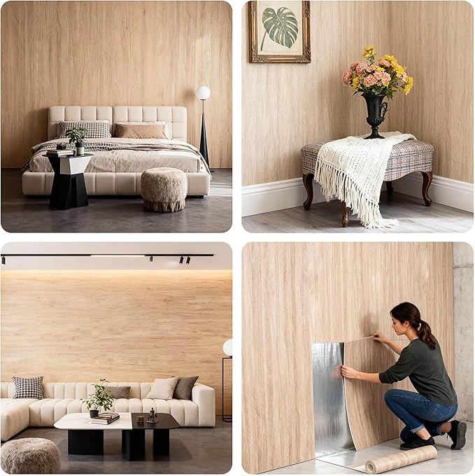 3D Wall Panels Peel and Stick – 23.82"x110" PVC Faux Travertine Texture - Image 5