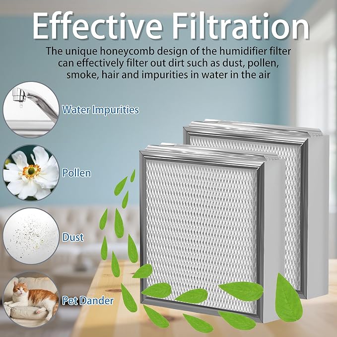 2 Pack 990-13 Humidifier Evaporator Water Pad Filters | Replacement - Image 5
