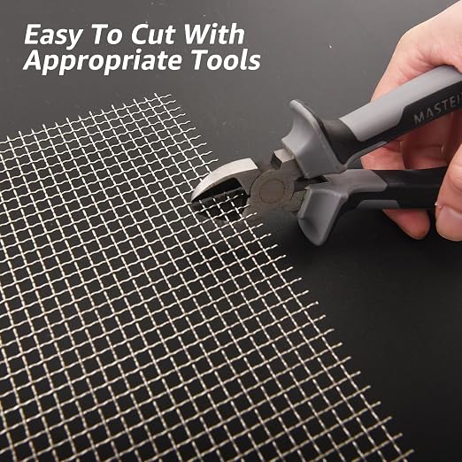 AMZDEPOT 2 Pack 12"x24" Wire Mesh, 5 Mesh Crimped Stainless Steel Mesh - Image 3