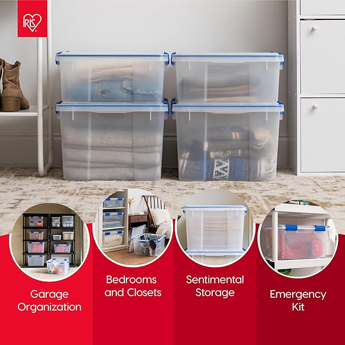IRIS USA WeatherPro 16 Qt Storage Bins - Image 3