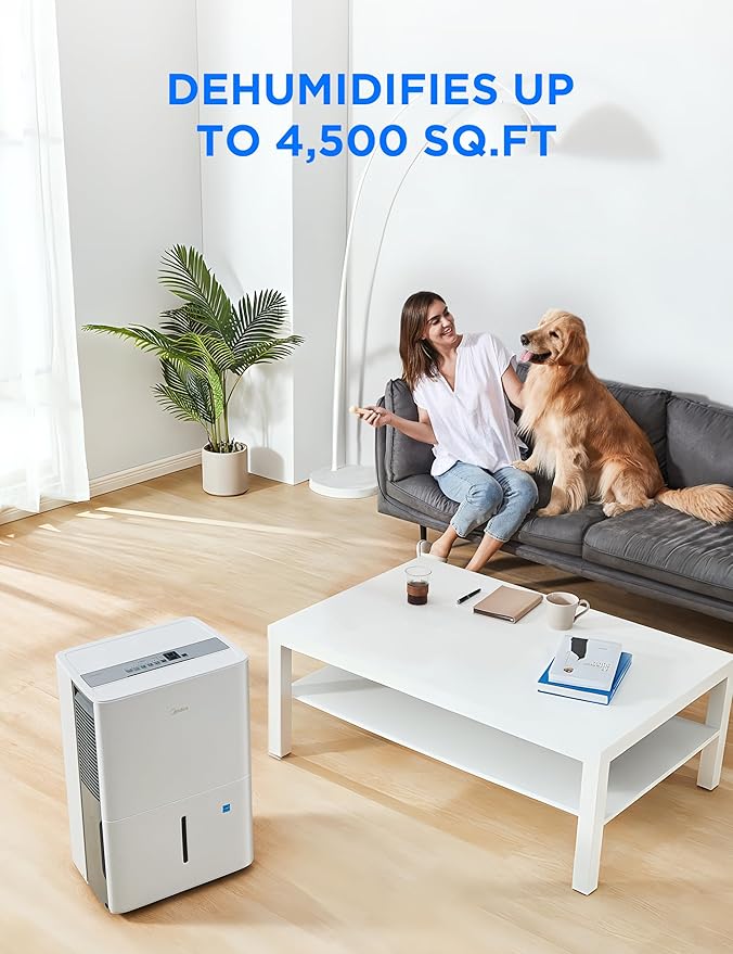 Midea 4, 500 Sq. Ft.Dehumidifier - Image 2
