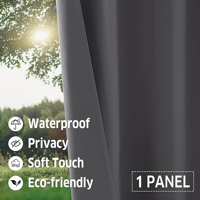 RYB HOME Patio Curtains Outdoor - Image 4