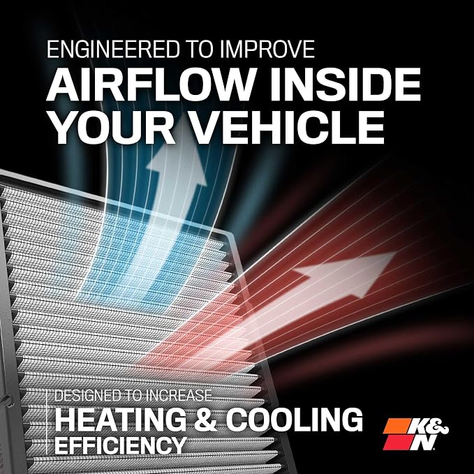 K&N LIFETIME Cabin Air Filter: Premium, Clean Air - Image 6