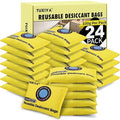 24Pack Rechargeable Silica Gel Desiccant Packets, Color Indicating Desiccant by Unknown