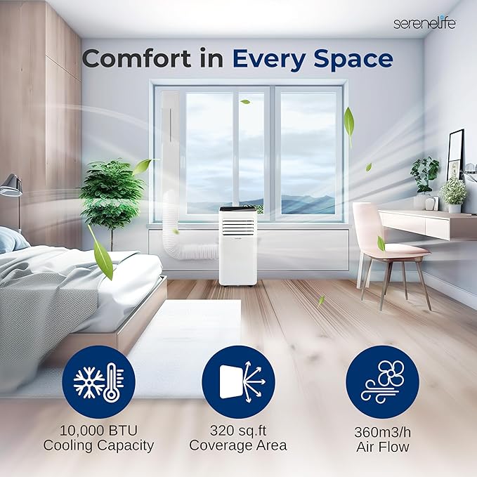 SereneLife Portable Air Conditioner 10000 BTU - Image 6