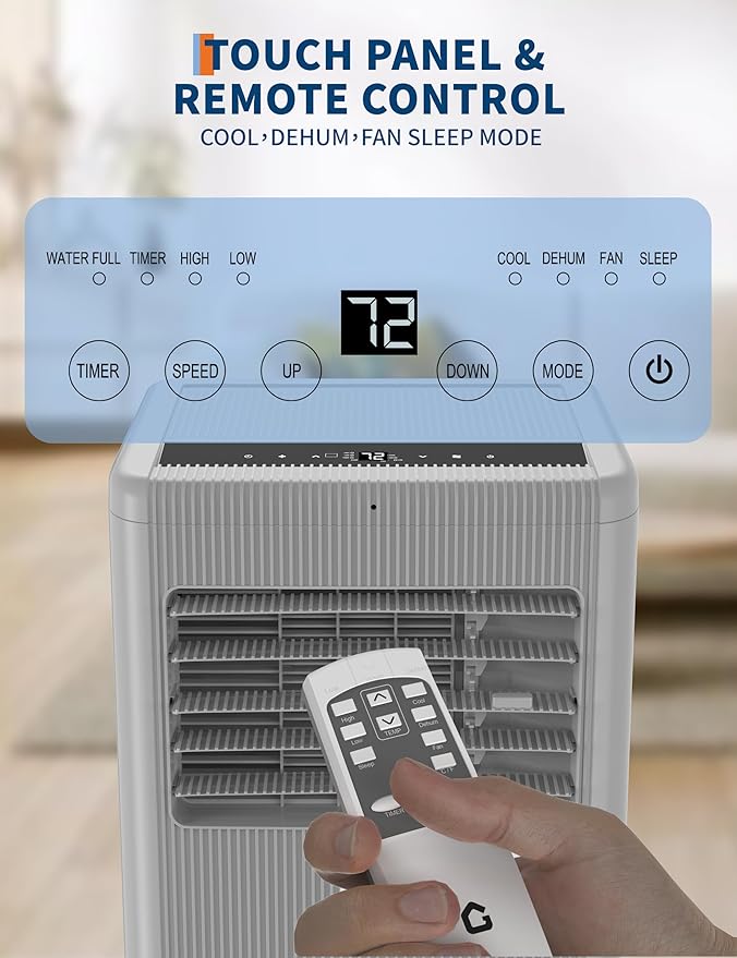 GarveeLife Portable Air Conditioner 10, 000 & 7, 000 BTU – 3-in-1 AC Unit - Image 2