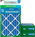Filterbuy 12x24x4 Air Filter MERV 13 Optimal Smoke & Allergy Defense, by Filterbuy