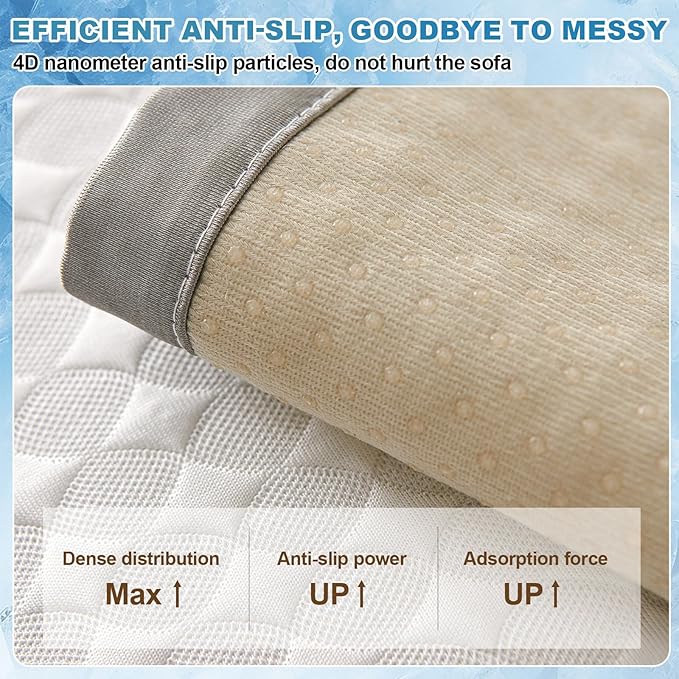 OTOB Cooling Dog Couch Cover Ice Silk Fiber, Washable & Non Slip Sofa Protector - Image 7