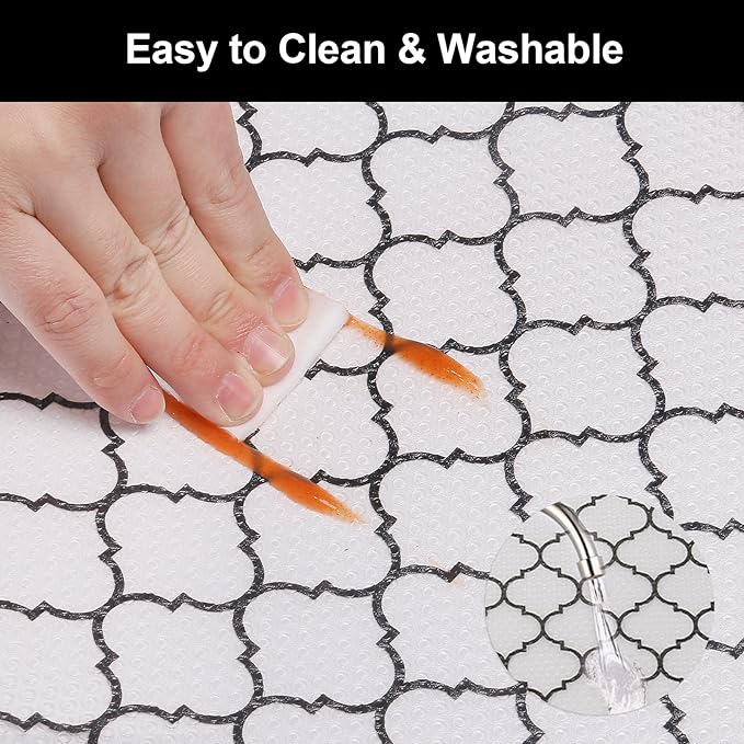 Cooyes Shelf Liner, Non Adhesive Drawer and Cabinet Liner, EVA Washable - Image 8