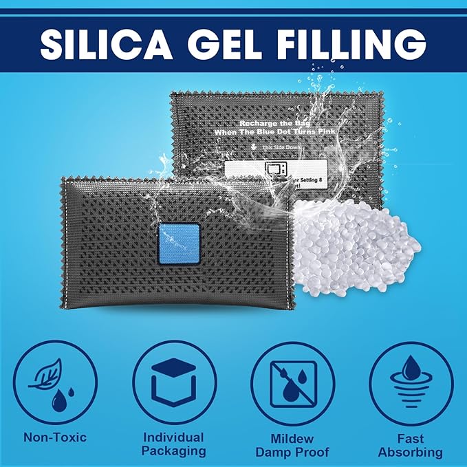 Timgle 20 Pcs 100g Rechargeable Desiccant Packs - Image 3