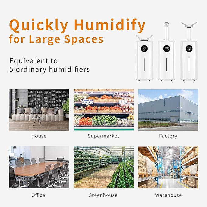 Humidifiers for Large Room Whole House Humidifier for Home 2000 sq.ft, 5.5Gal - Image 6