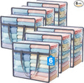 Budding Joy 6 Pack Clear Zippered Storage Bags by BuddingJoy-BuildaJoyfulLifeforYou