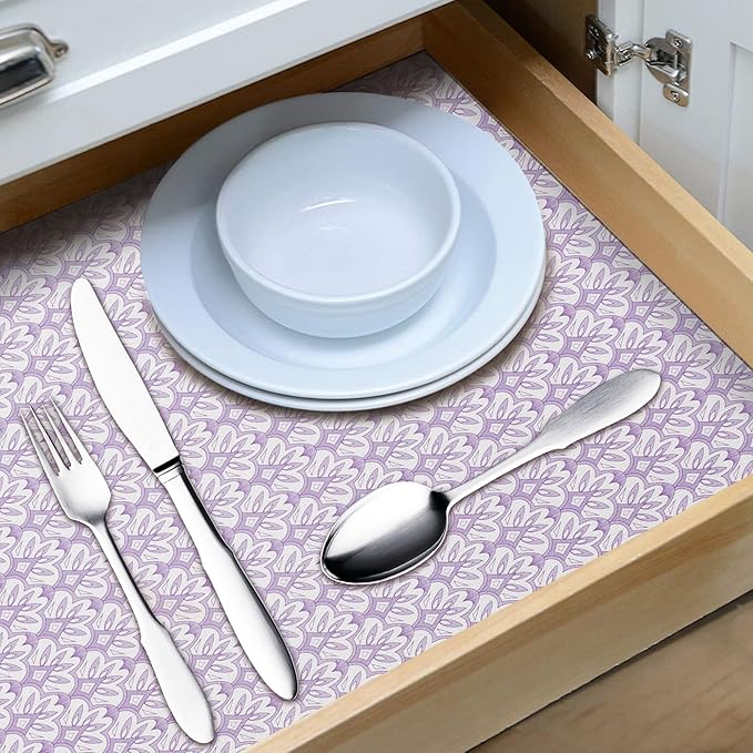 1 Rolls 12" W x 360" L Floral Drawer and Shelf Liner - Image 2