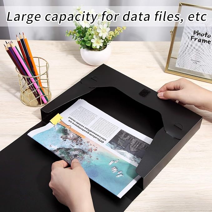 A4 Storage File Boxes Plastic Archives Cases - Image 2