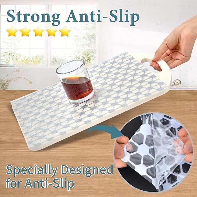 Drawer and Shelf Liner for Kitchen Cabinet: 12 in X 20 Ft Non Slip Waterproof - Image 3