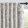 Vangao Linen Curtains with Detachable Blackout Liners Floral Curtains by Vangao
