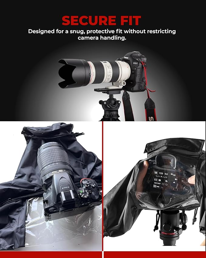 REFLEX CAMERA Universal Protective Waterproof DSLR/SLR Rain Cover - Image 2