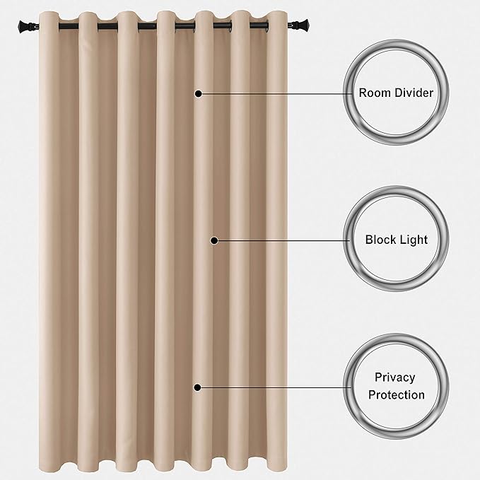DWCN Total Privacy Room Divider Blackout Curtain - Image 4