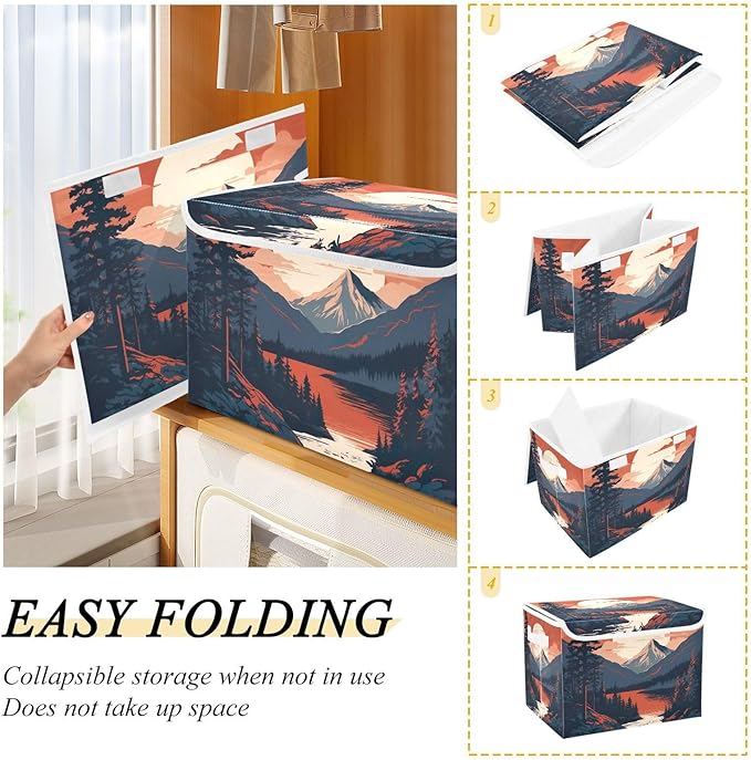 xigua Mountains Trees Storage Bins - Image 4