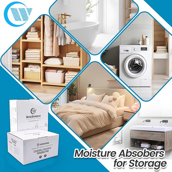 500G 3 Pack Hanging Moisture Absorbers Dehumidifier Bags - Image 6