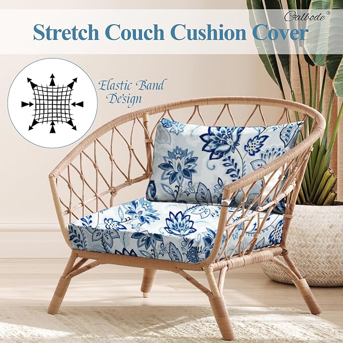 12pcs Floral Printed Stretchy Sofa Cushion Covers - Image 3