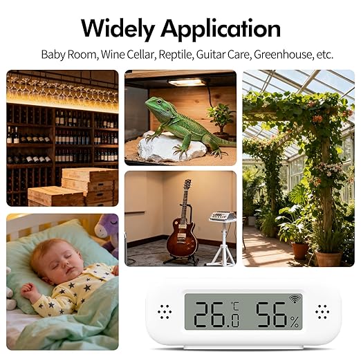eMylo WiFi Thermometer Hygrometer Sensor, Smart Wireless Indoor Temperature - Image 8