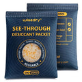 wisedry 2 x 500 Gram See-Through Silica Gel Packets, Color-Indicating Desiccant by wisedry