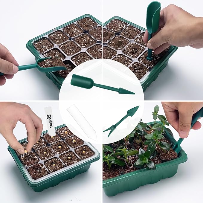 Seed Starter Tray with Plant Light, 4 Pack Grow Lights - Image 7