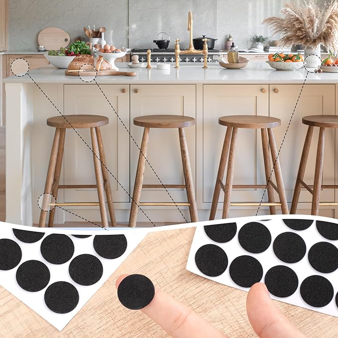 240 Pcs Small Felt Furniture Pads, Self-Adhesive EVA Foam Dot Circles, Round - Image 5