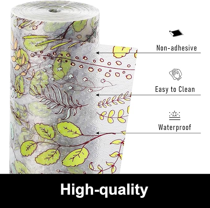 Cooyes Shelf Liners for Kitchen Cabinets, Refrigerator Liners Waterproof & - Image 5