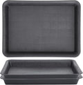 GREANER 3 Packs Plant Tray, 11 Inch Black Seed Starter Tray Rectangular by GREANER